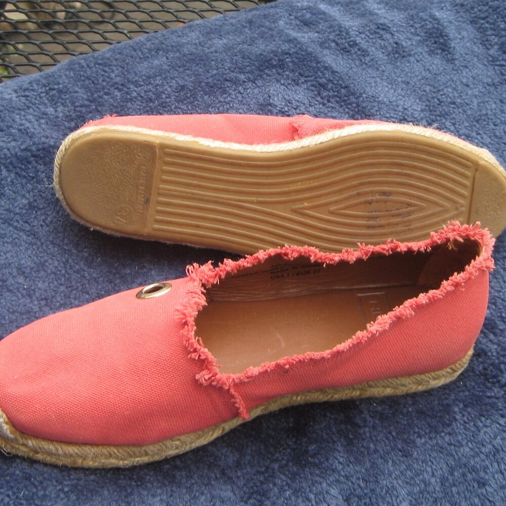 Hunter Adler Espadrille Flats Slip On Womens Shoes size 7 Summer Vacation Casual